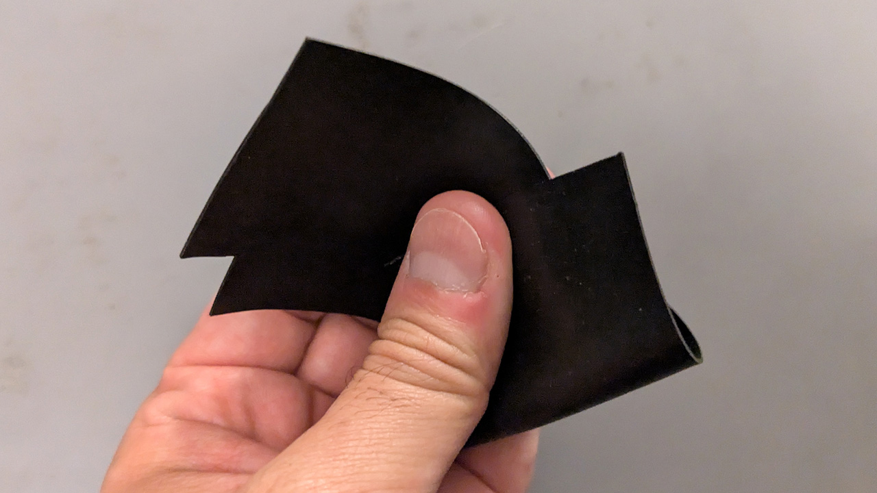 薄いゴムシート